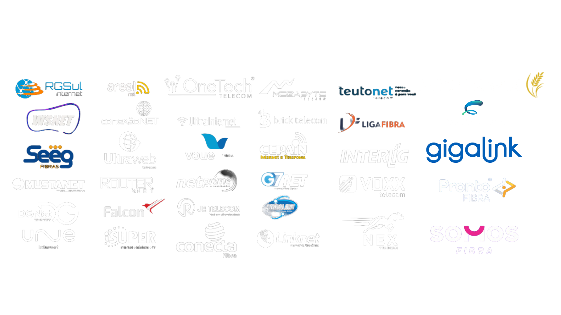 Logos de clientes que confiam na CODA